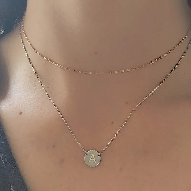 10K Delicate Gold Choker Necklace