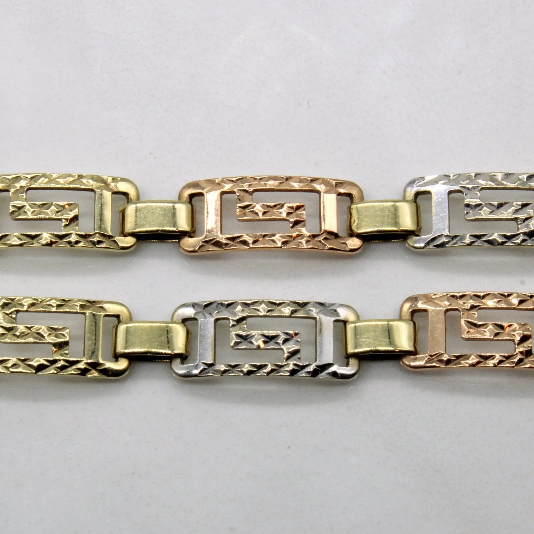 10k Multi Tone Gold Necklace | 17" |