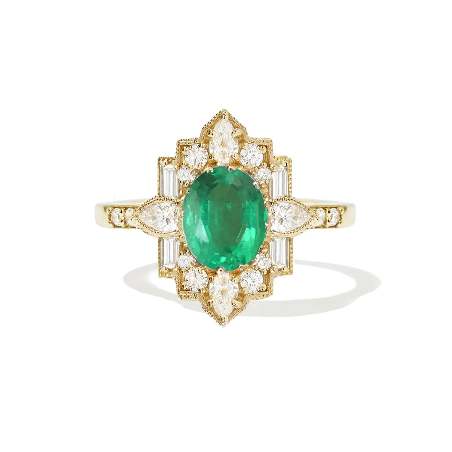 1.28 ctw Oval Emerald