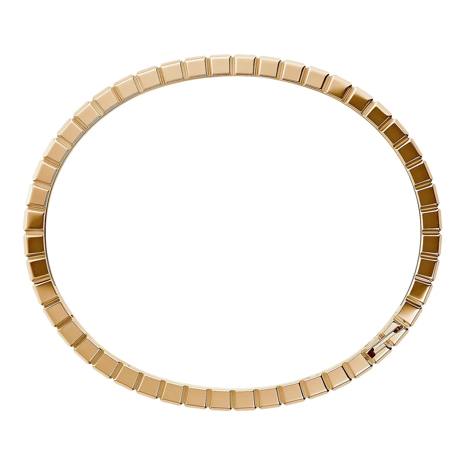 18ct Rose Gold Ice Cube Bangle