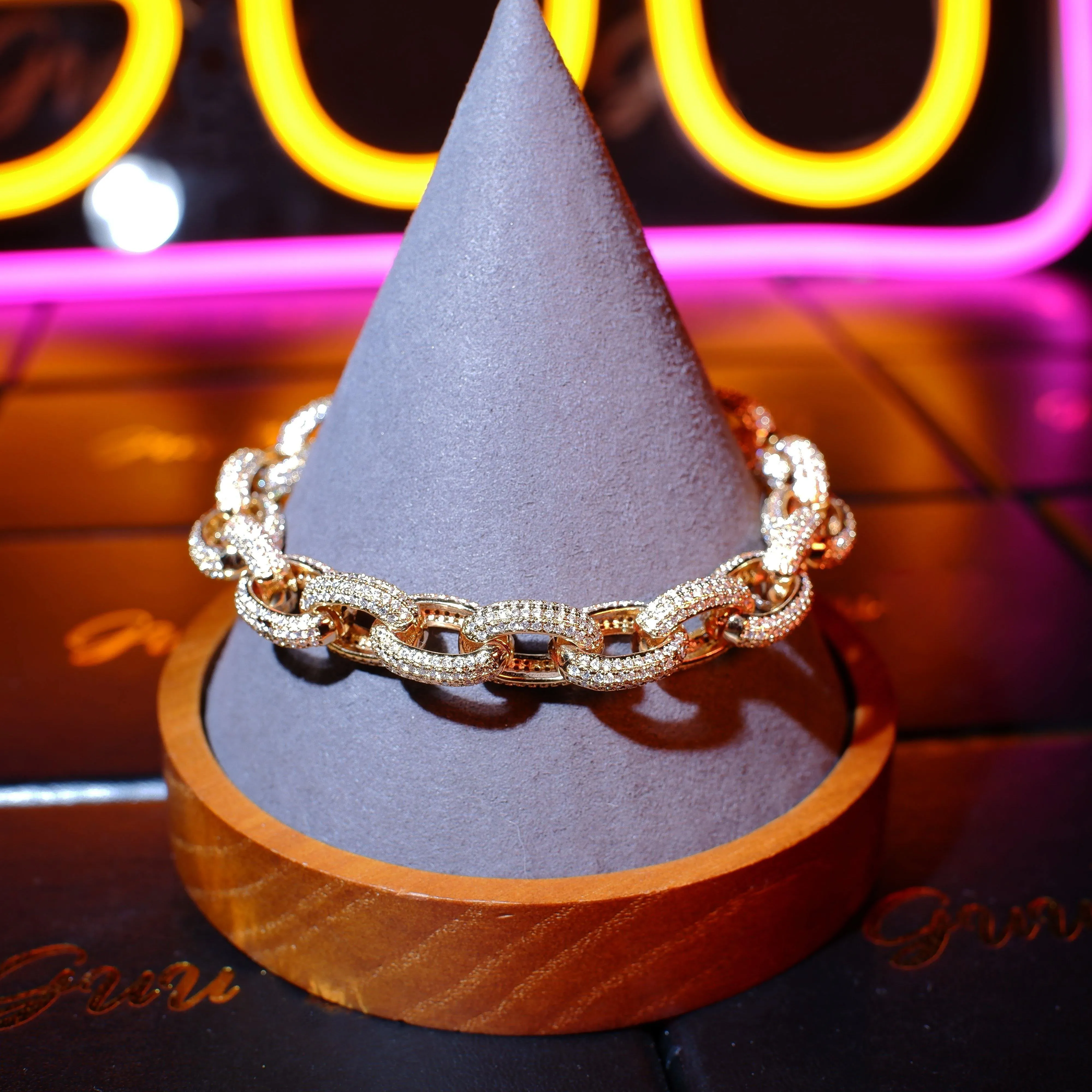 18K Gold-Plated Rope Link Bracelet