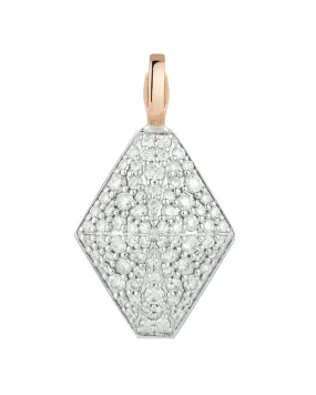 18k White Gold and Rose Gold Sydney Origami Charm