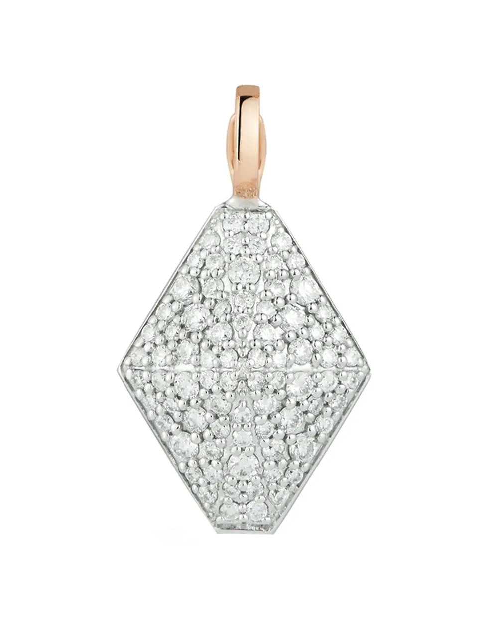 18k White Gold and Rose Gold Sydney Origami Charm