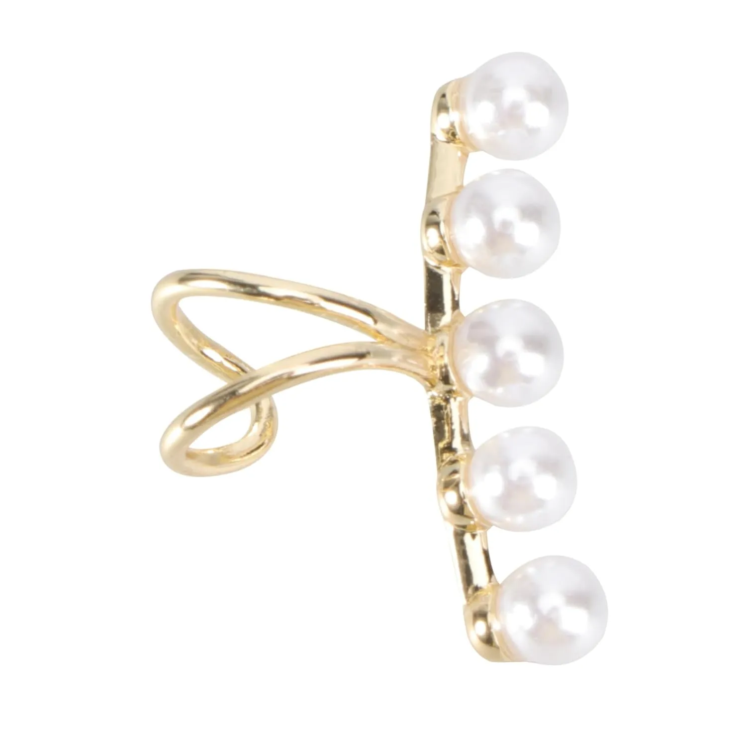 1Pc Chic Pearl Ear Clip for Women Elegant Non Pierced Earring Decor present for Any Occasion Accessory for Casual Dressy Looks