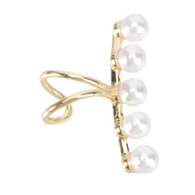 1Pc Chic Pearl Ear Clip for Women Elegant Non Pierced Earring Decor present for Any Occasion Accessory for Casual Dressy Looks