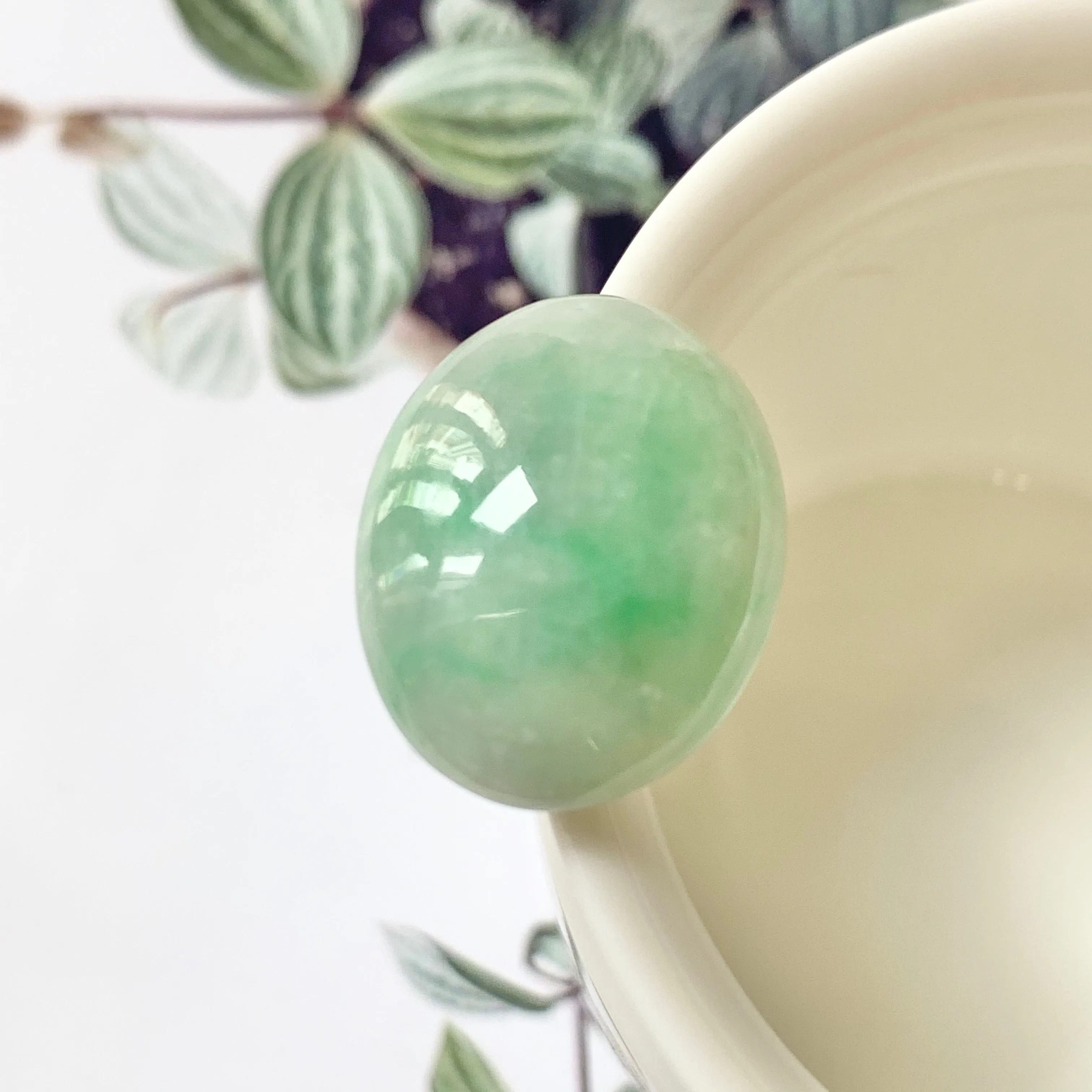 22.8ct A-Grade Natural Jadeite Cabochon No.130156