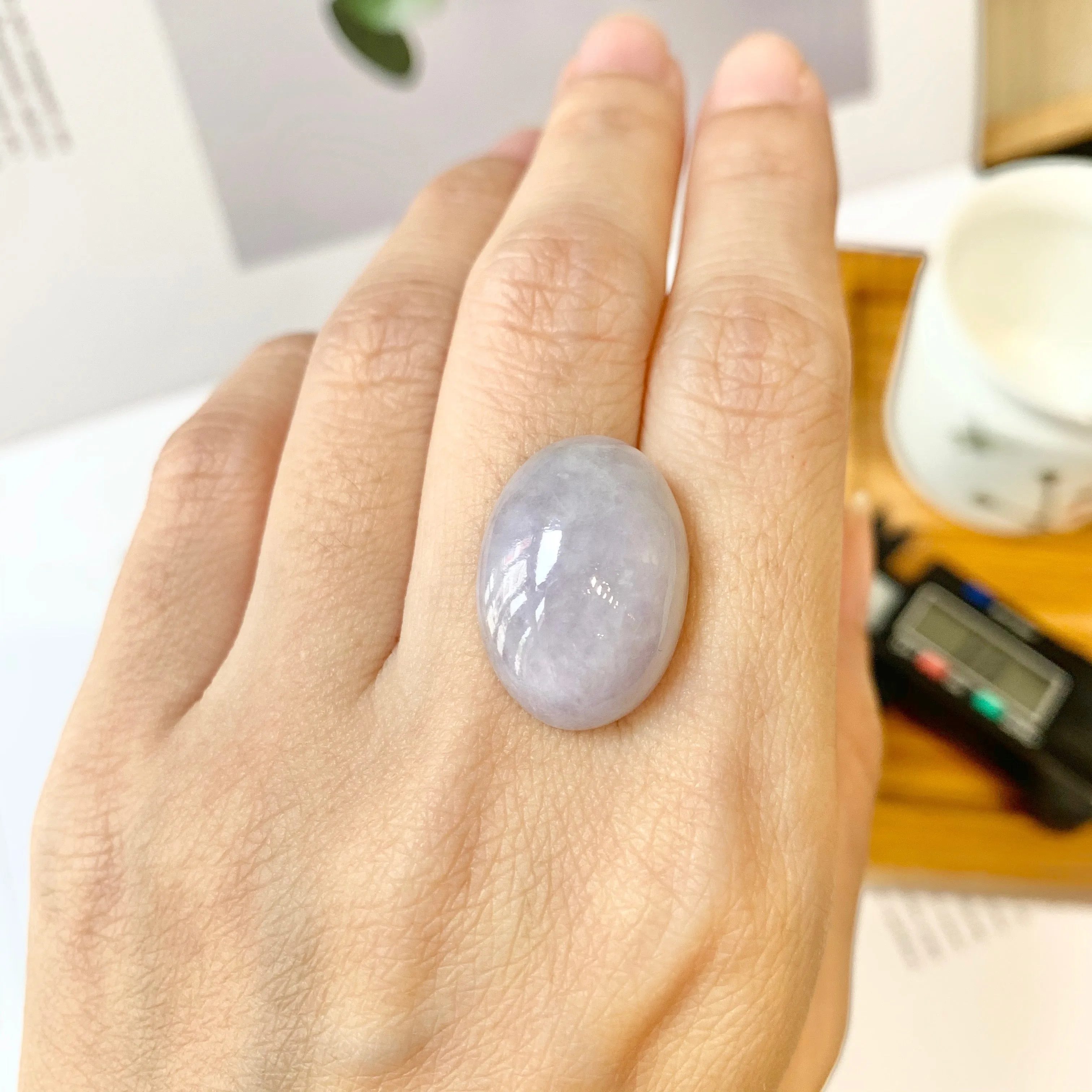 26.75ct A-Grade Natural Jadeite Cabochon No.130139