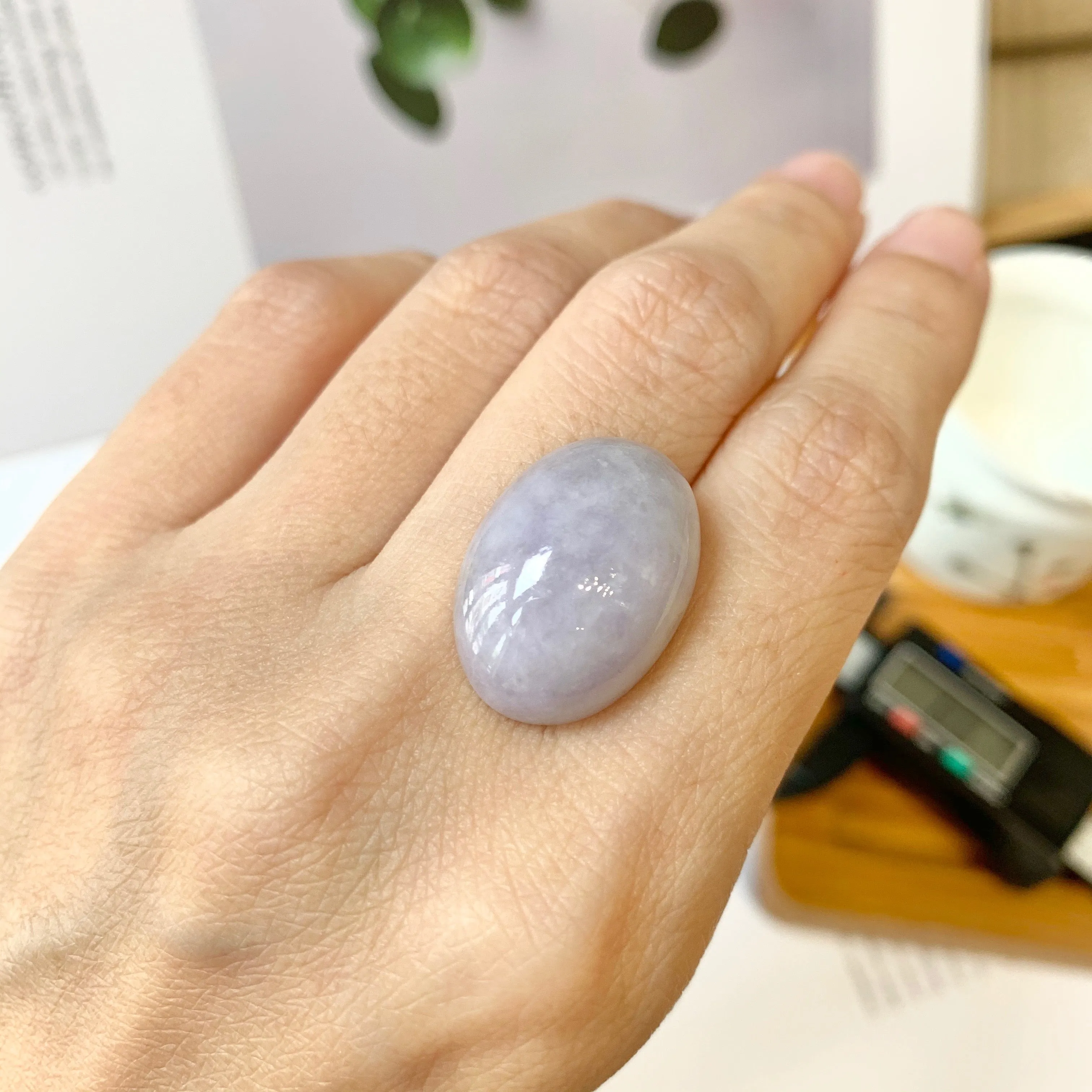 26.75ct A-Grade Natural Jadeite Cabochon No.130139