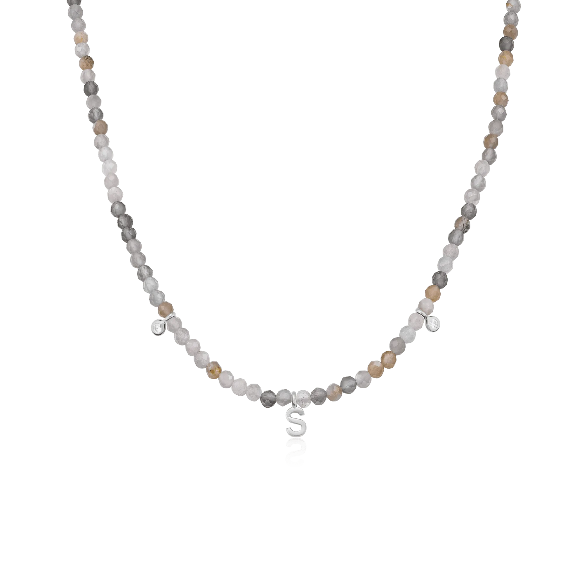 Alexis Necklace - 14K White Gold