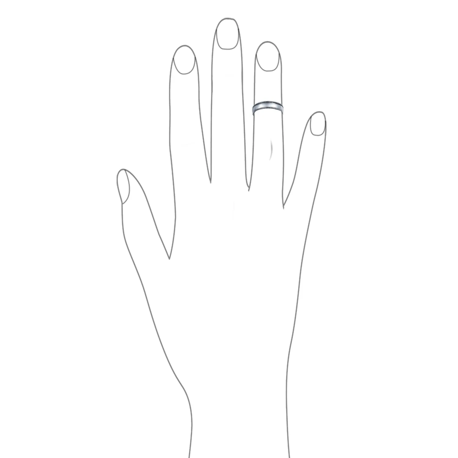 Bali style Round Dot Midi Plain Band Toe Ring .925 Silver Mid Finger