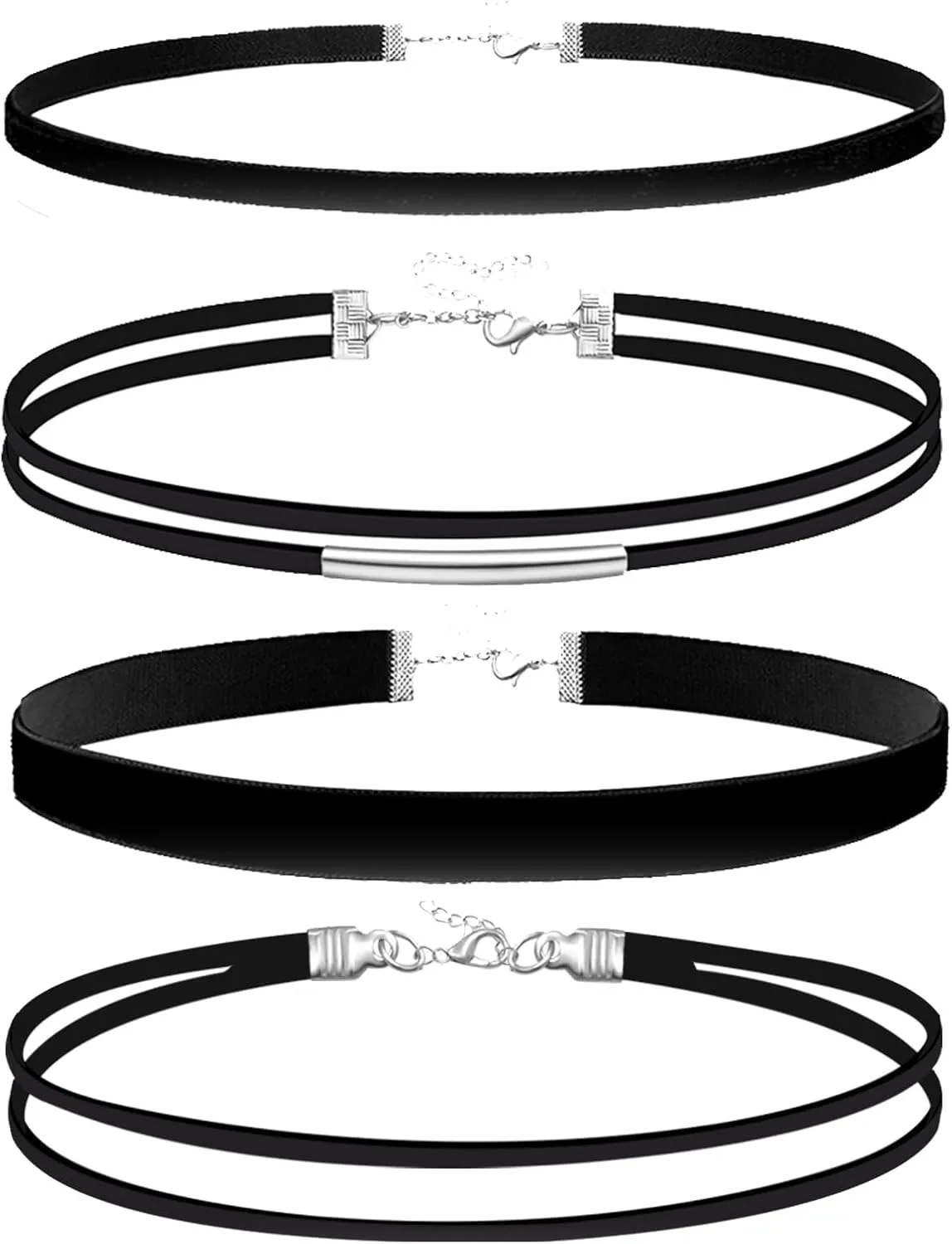 Black Choker Necklace Set Velvet Lace Choker Daisy Gothic Punk Classic Choker