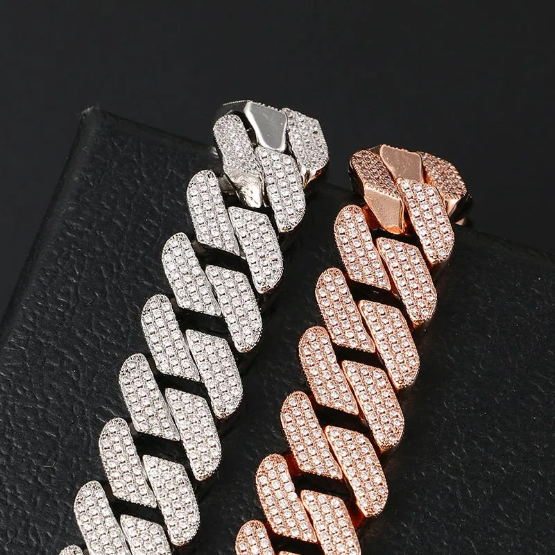 Bling Rhinestone Iced Out Bracelet- Rhinestone Hip Hop Bracelet