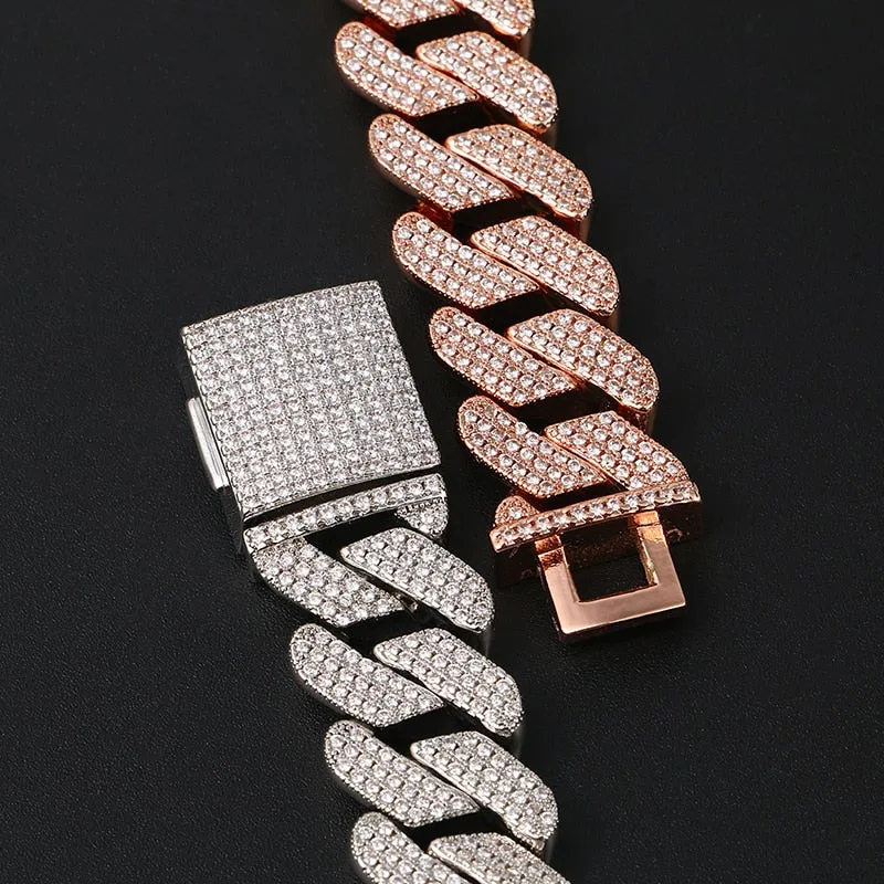 Bling Rhinestone Iced Out Bracelet- Rhinestone Hip Hop Bracelet