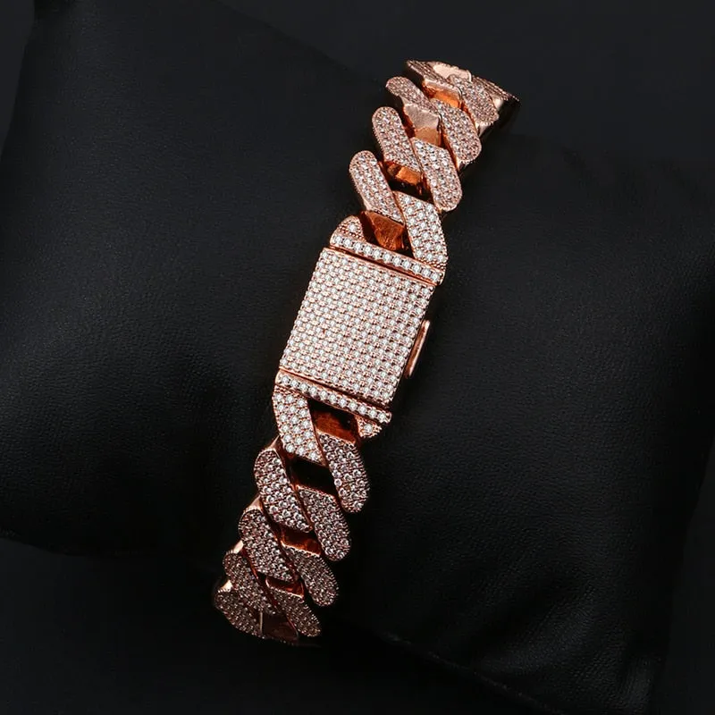 Bling Rhinestone Iced Out Bracelet- Rhinestone Hip Hop Bracelet