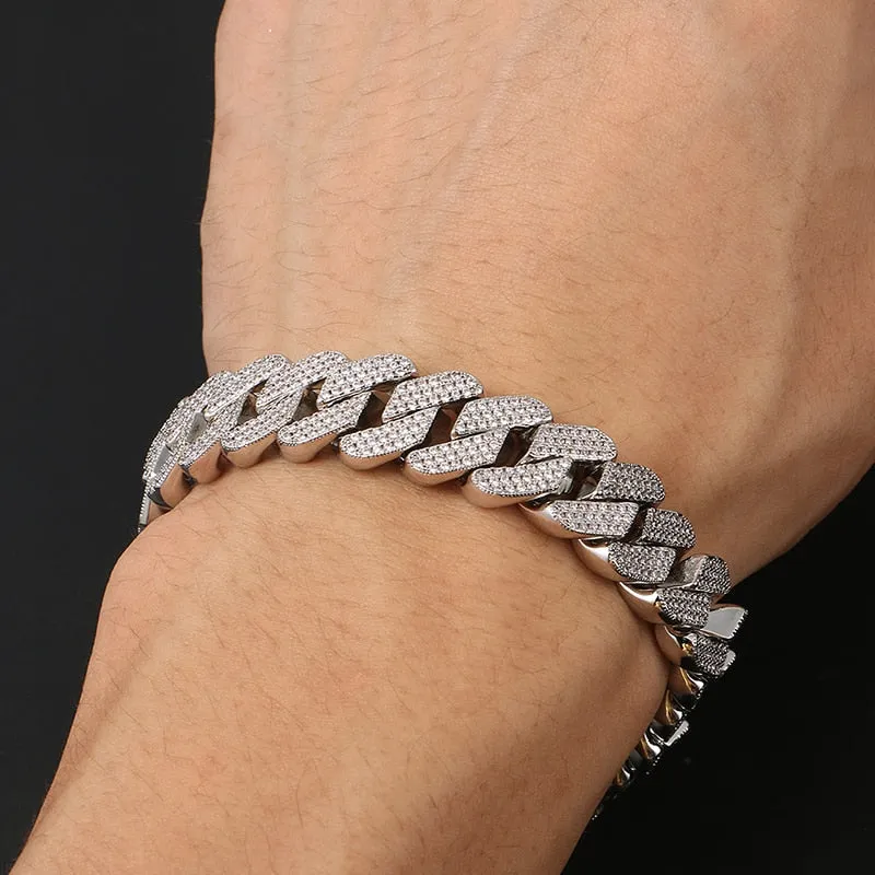 Bling Rhinestone Iced Out Bracelet- Rhinestone Hip Hop Bracelet