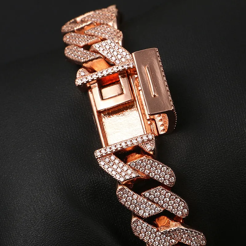 Bling Rhinestone Iced Out Bracelet- Rhinestone Hip Hop Bracelet