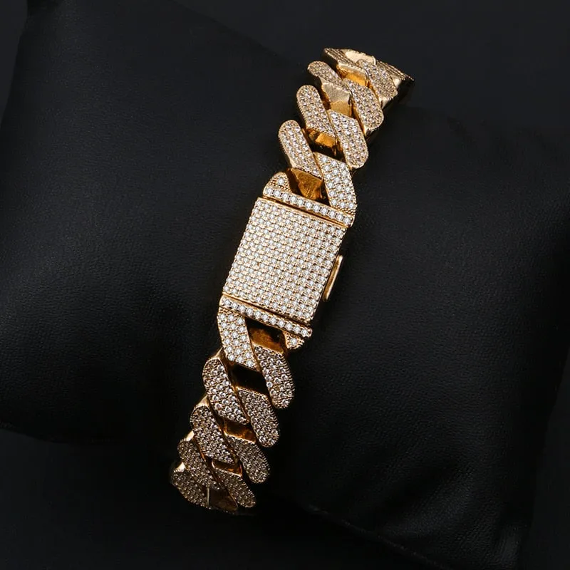 Bling Rhinestone Iced Out Bracelet- Rhinestone Hip Hop Bracelet