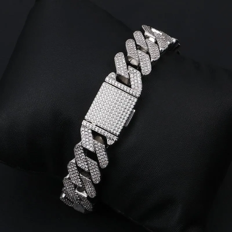 Bling Rhinestone Iced Out Bracelet- Rhinestone Hip Hop Bracelet
