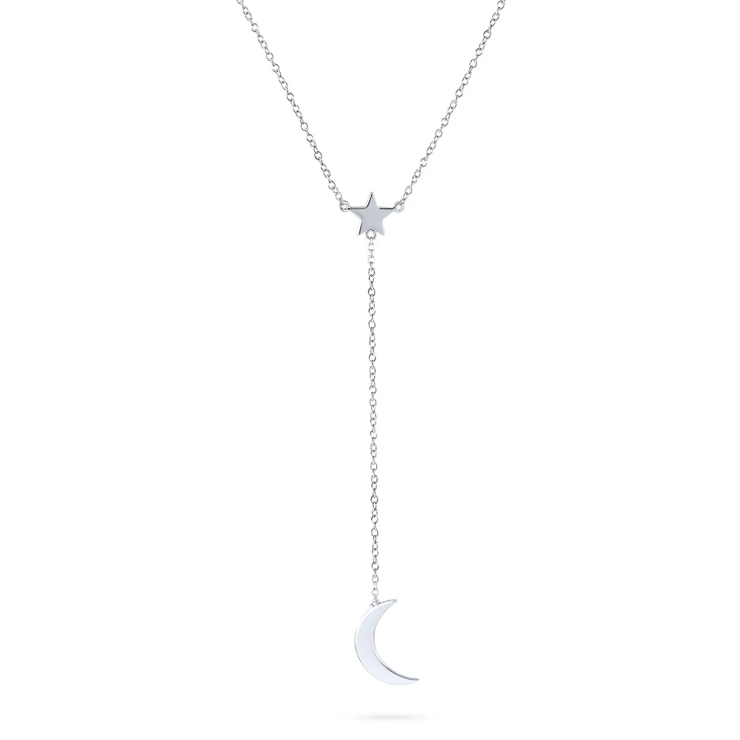 Celestial Jewelry Multi Star Earrings Bracelet Lariat Statement Necklace Silver