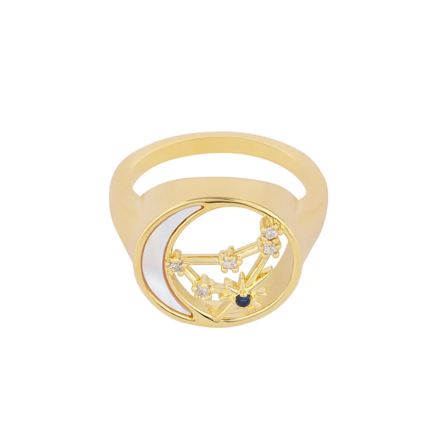 Constellation Pearl Gold Ring