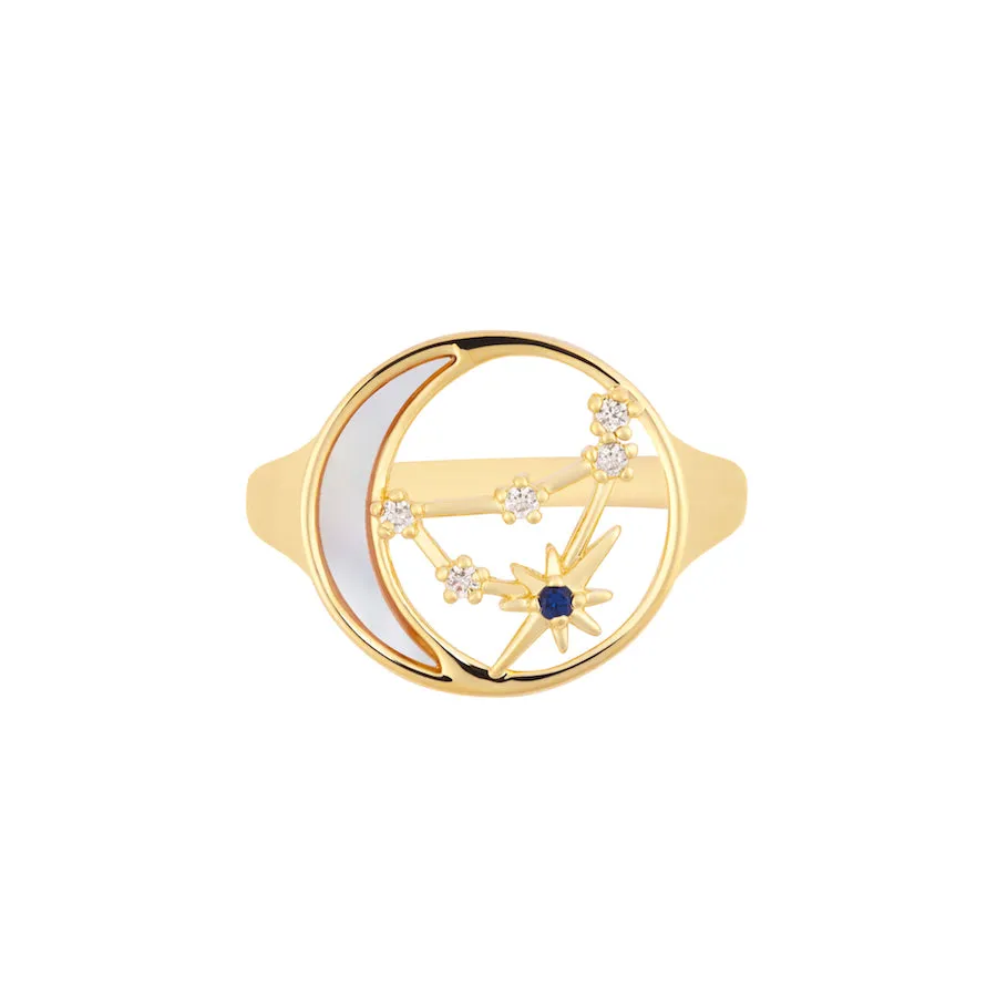 Constellation Pearl Gold Ring
