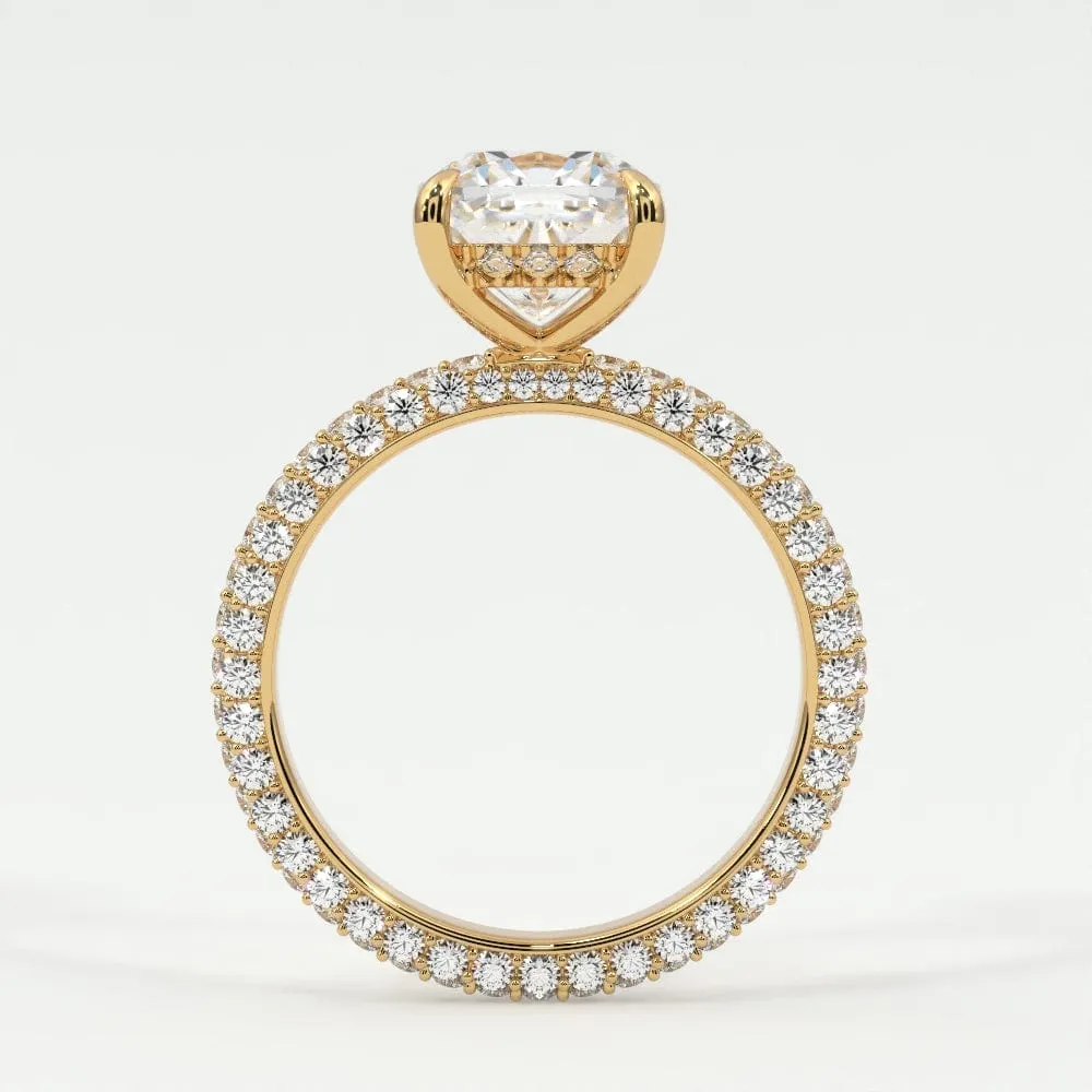 Cushion Cut Diamond Engagement Rings, Lab Grown