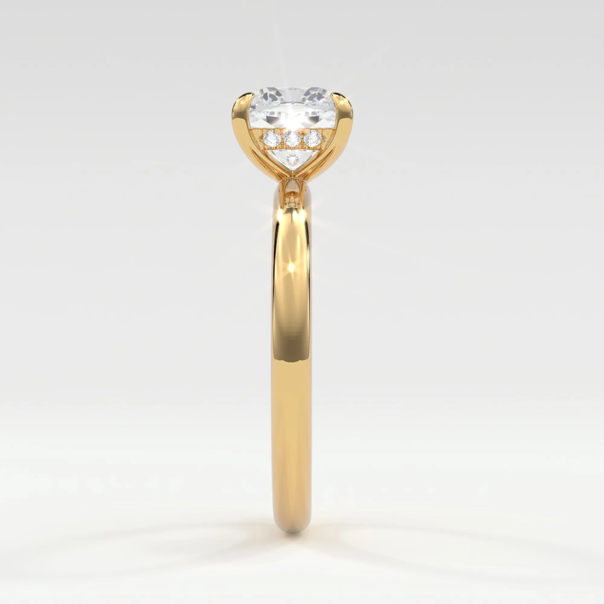 Cushion Cut Diamond Engagement Rings, Lab Grown