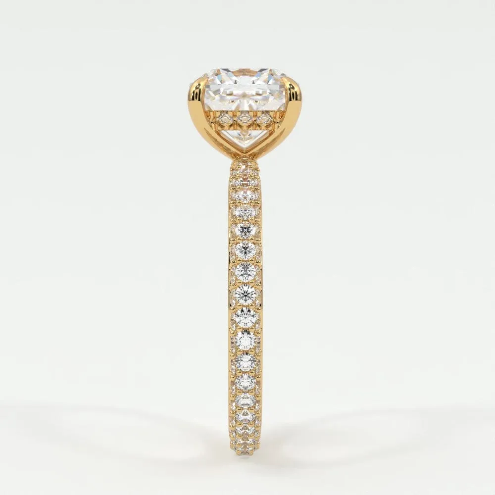 Cushion Cut Diamond Engagement Rings, Lab Grown