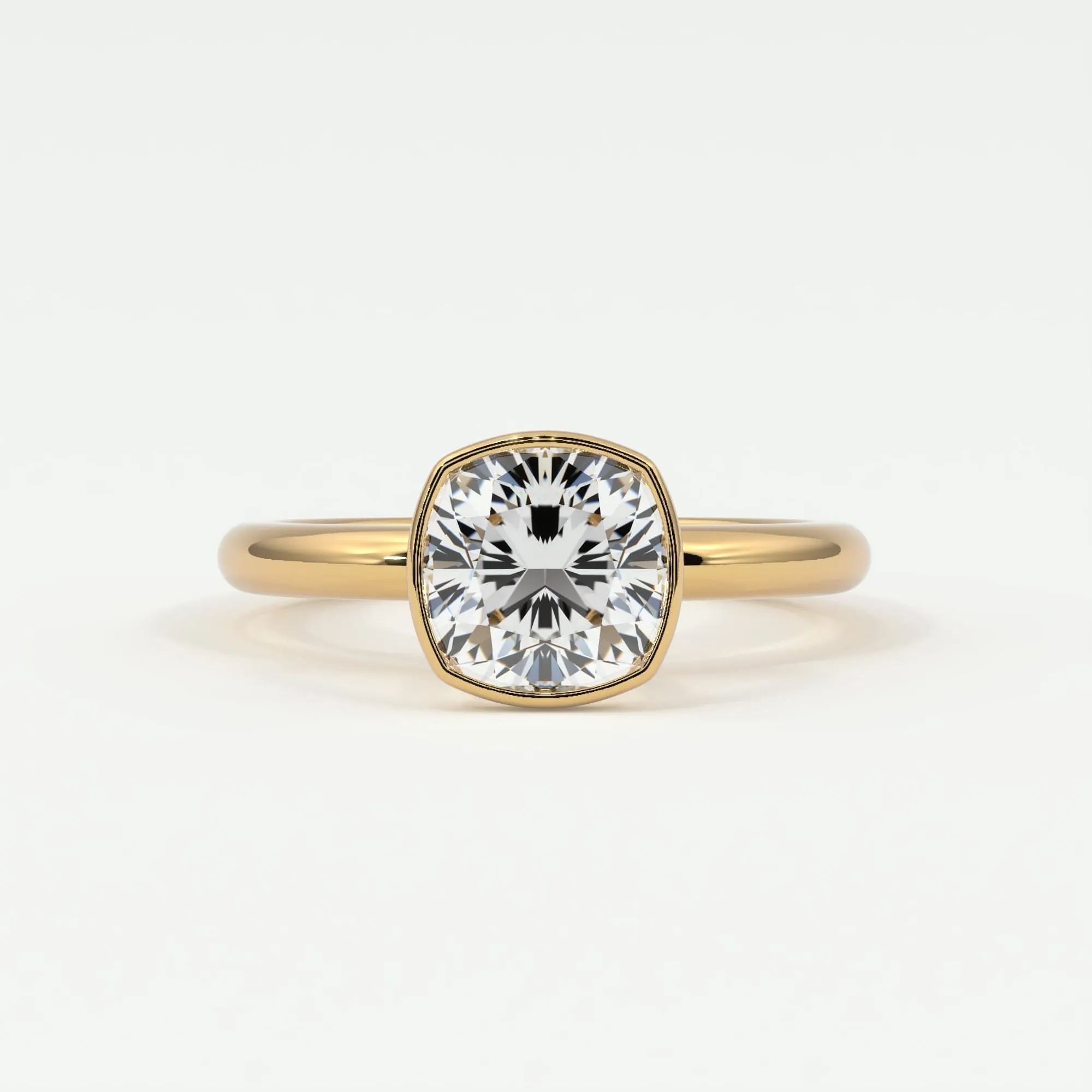 Cushion Cut Diamond Engagement Rings, Lab Grown
