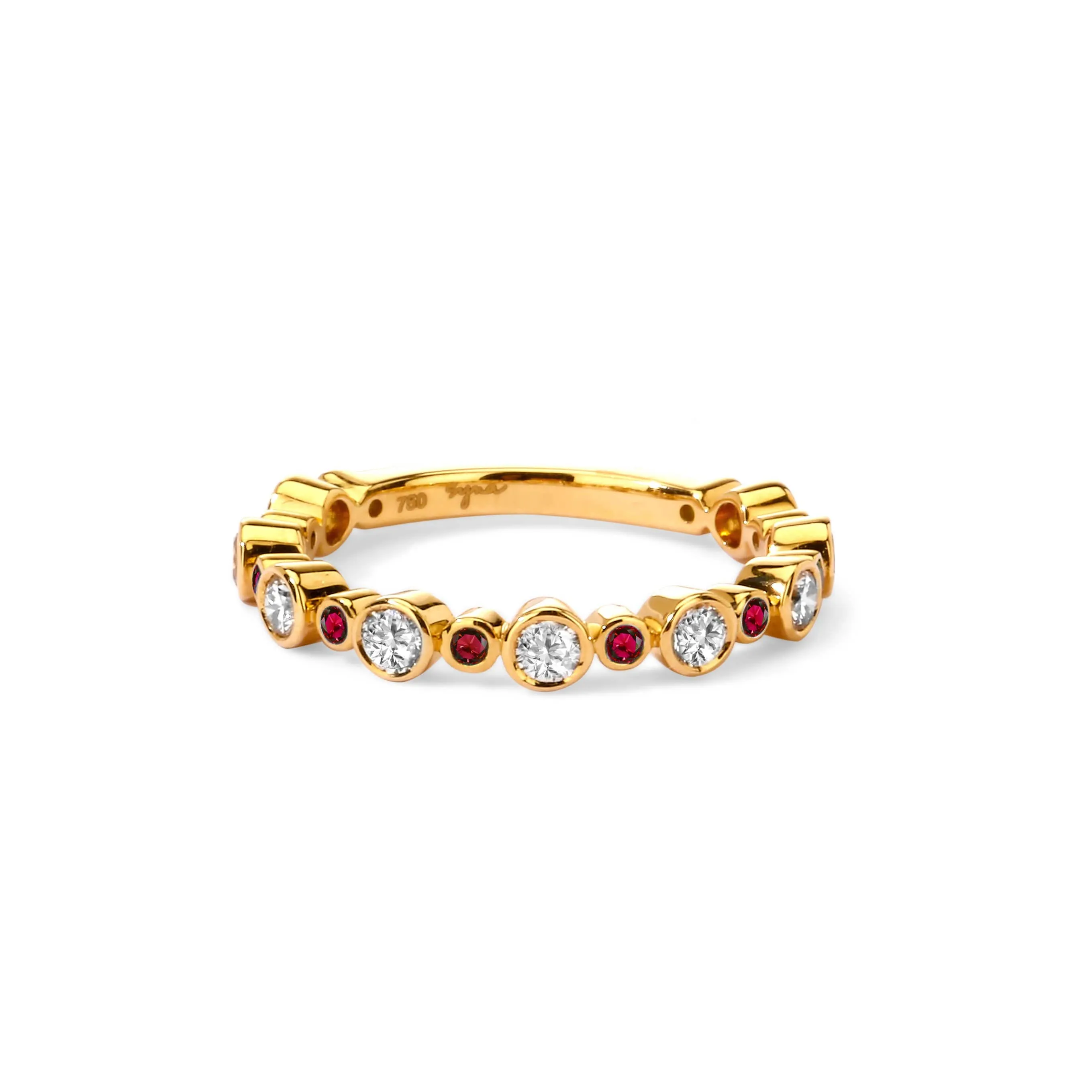 Diamond Bands with Precious Gemstones