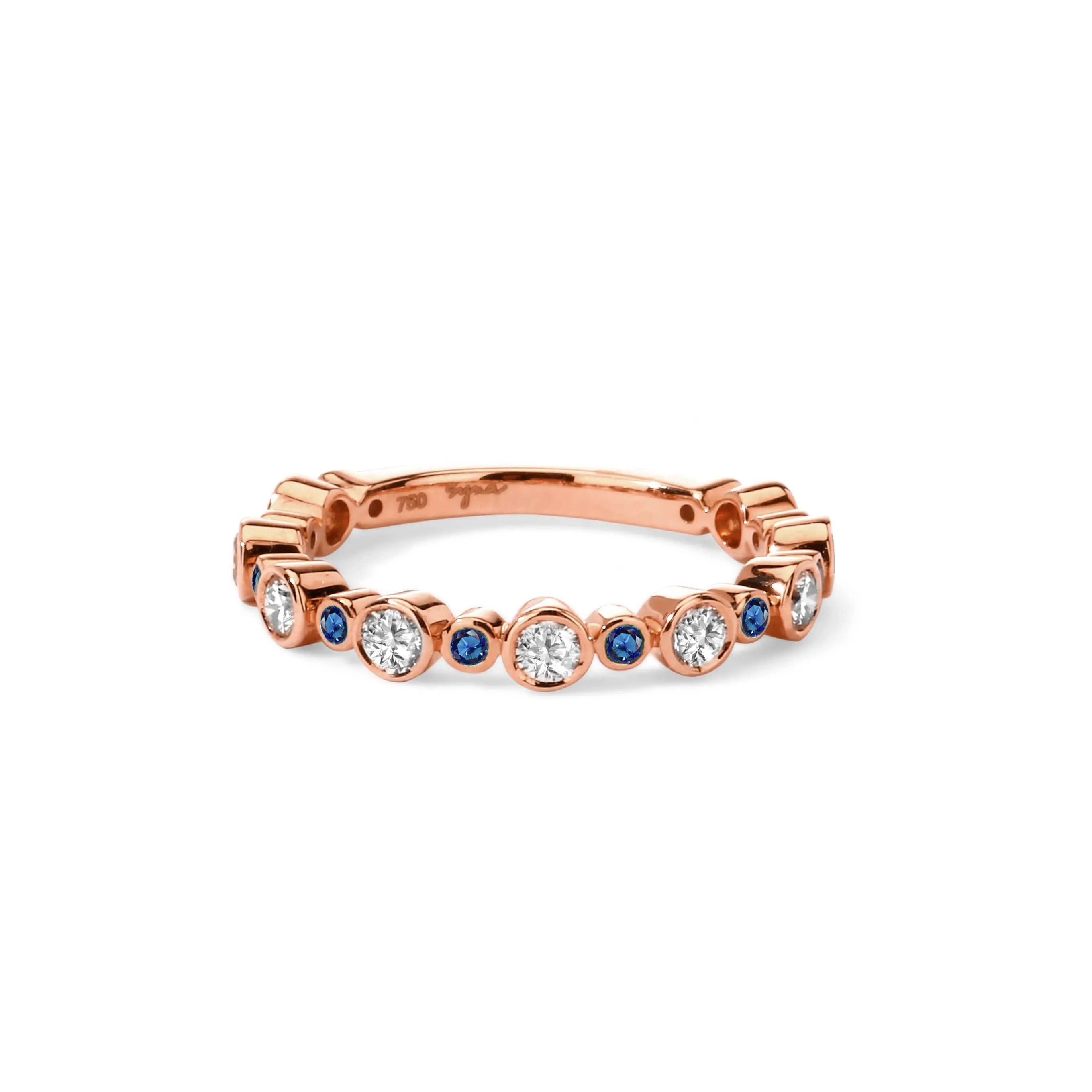 Diamond Bands with Precious Gemstones