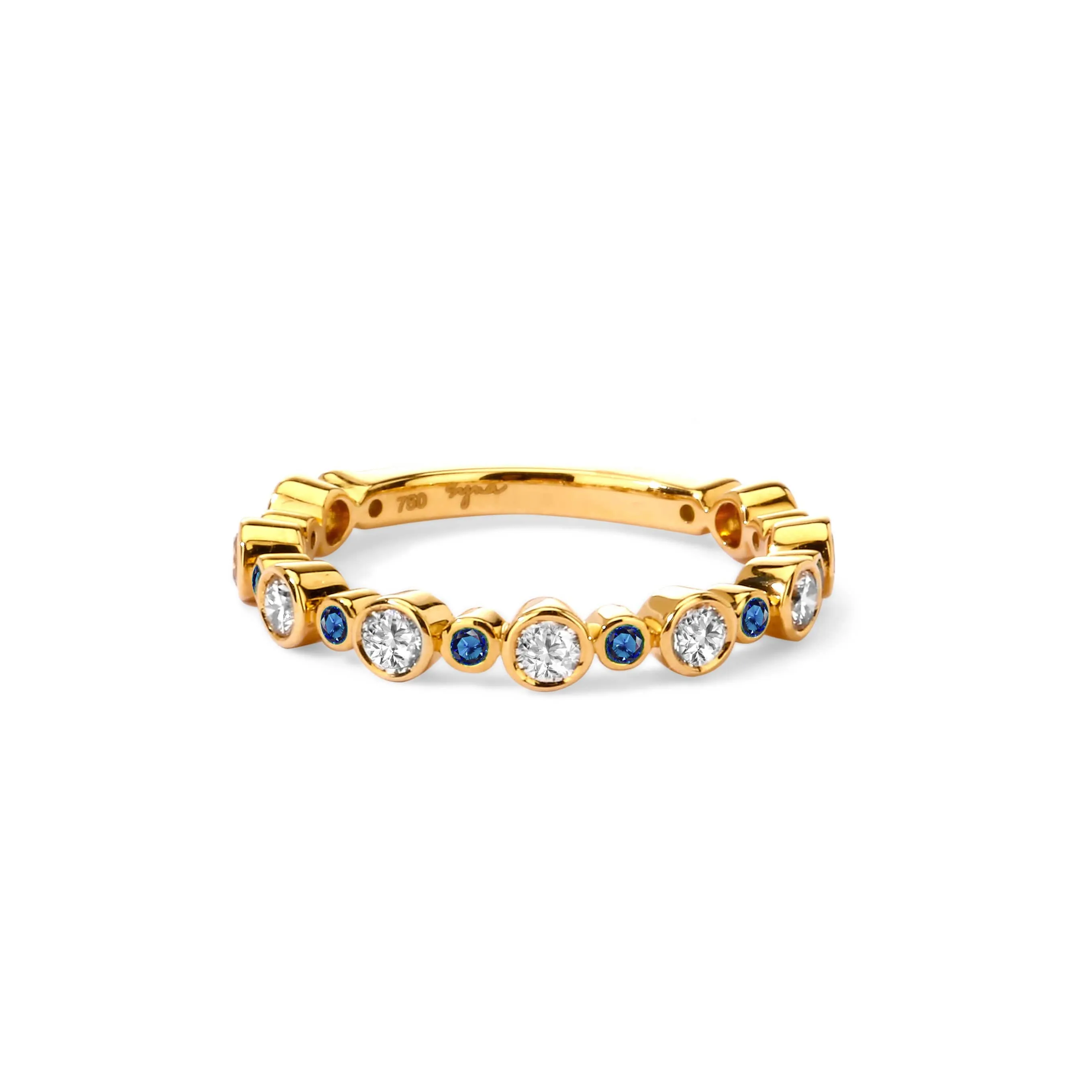 Diamond Bands with Precious Gemstones