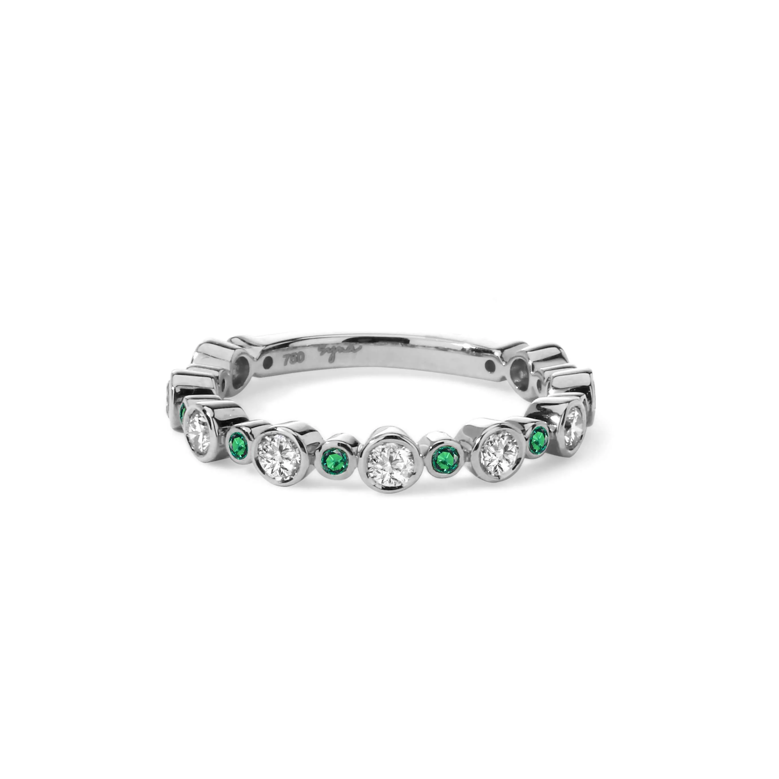Diamond Bands with Precious Gemstones