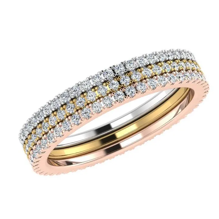 Diamond Eternity Stacking Rings