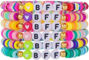 Friendship Bracelets - Beaded Bracelets Set for Teen Women, Stretchable Preppy Bracelets, Stackable & Colorful Bracelets - Ideal Gifts, 4th of July, Halloween, Christmas