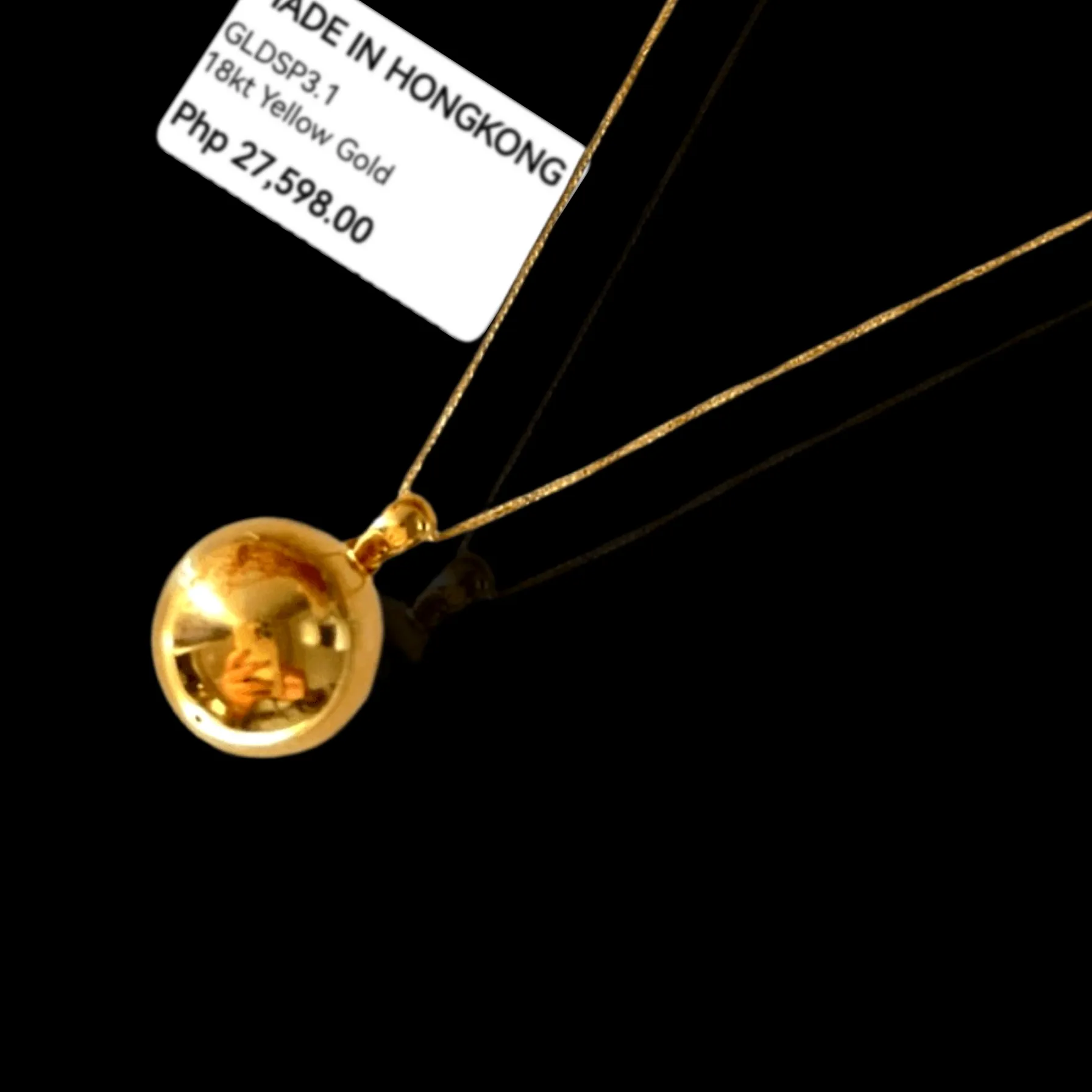 #GOLD2024 | 18K Golden Ball Necklace Foxtail Chain 18”