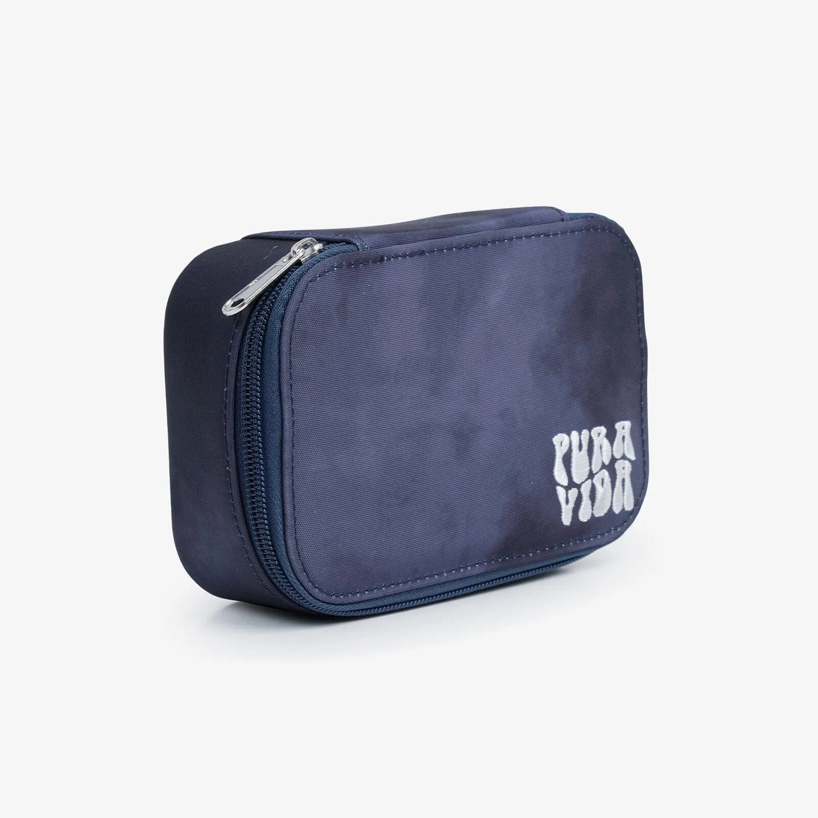 Stylish Grey Tie-Dye Travel Jewelry Case