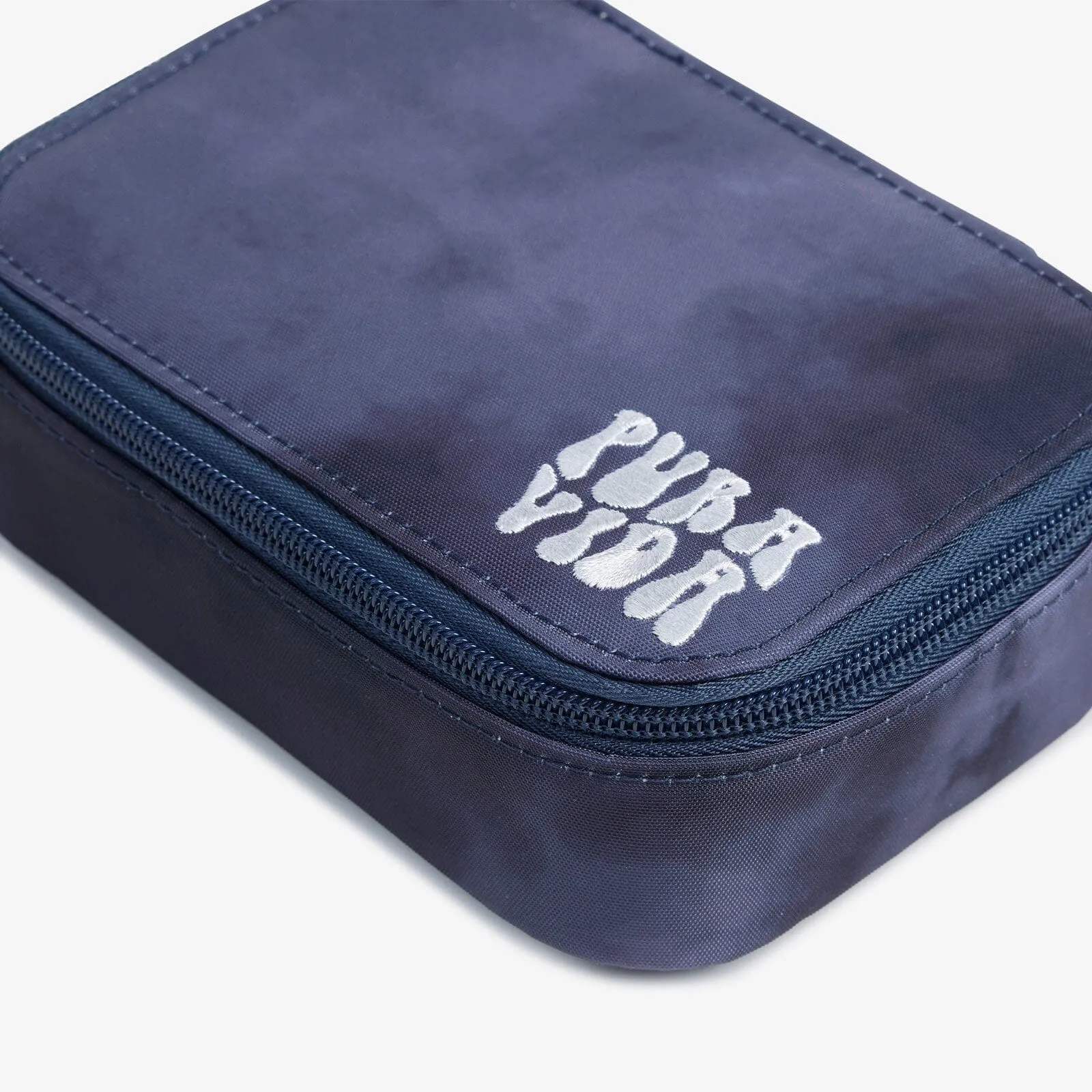 Stylish Grey Tie-Dye Travel Jewelry Case