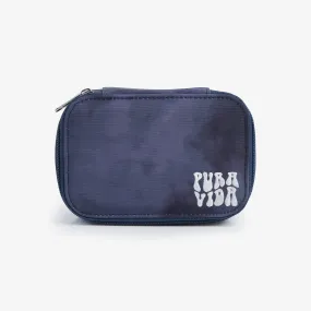 Stylish Grey Tie-Dye Travel Jewelry Case