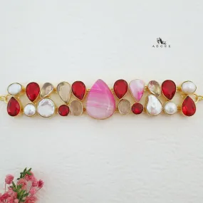 Heaven Baroque Stone   Glossy MOP Choker