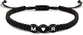 Initial Bracelets for Women Men's Bracelets Gifts for Girlfriend Boyfriend Letter Bracelets I Love You Gifts for Her Him Best Friend Birthday Gift Christmas Jewelry