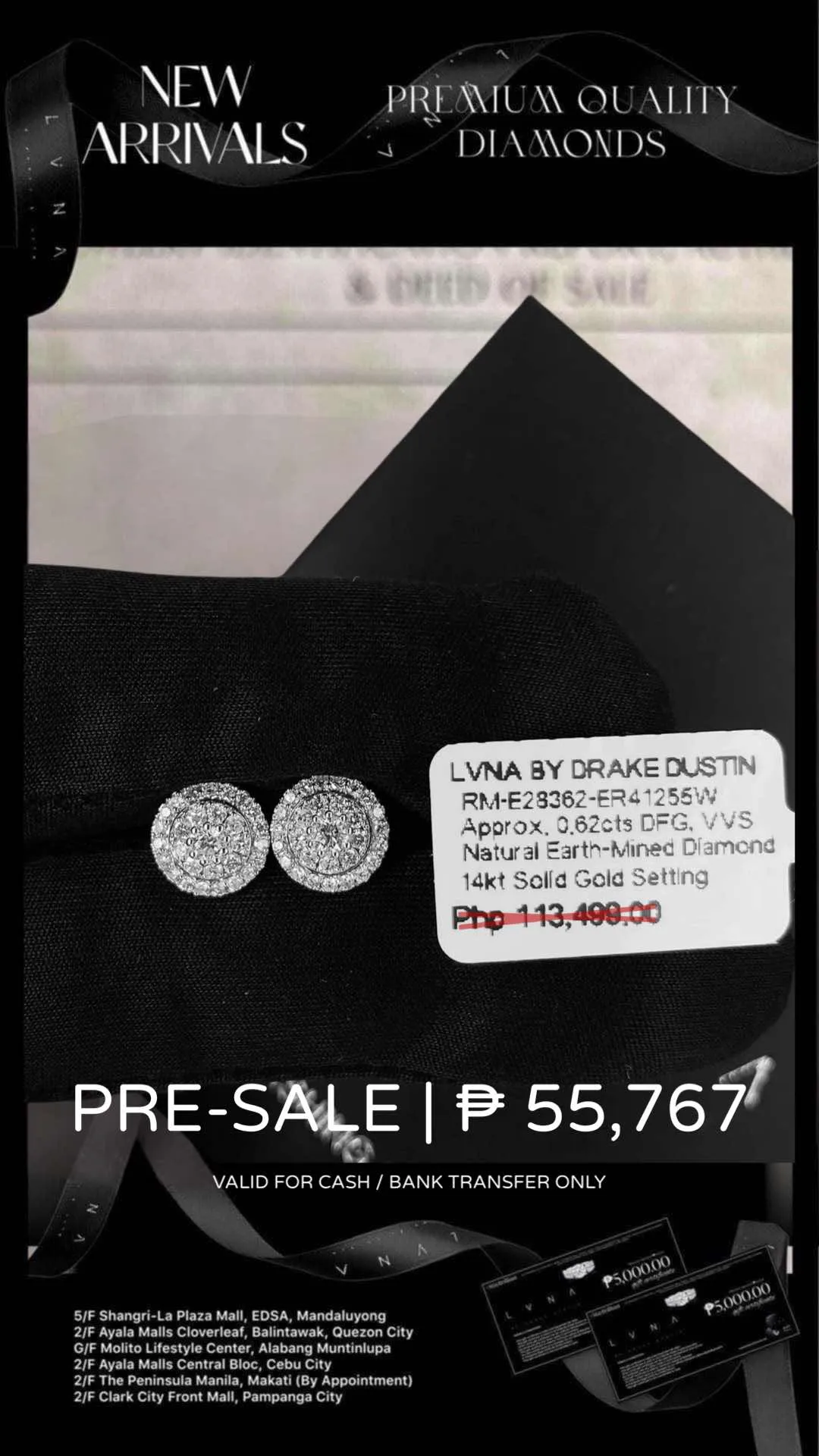 #LVNA2024 | Classic Round Lovebright Halo Diamond Earrings 14kt