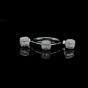 #LVNA2024 | Classic Square Paved Diamond Jewelry Set 18kt