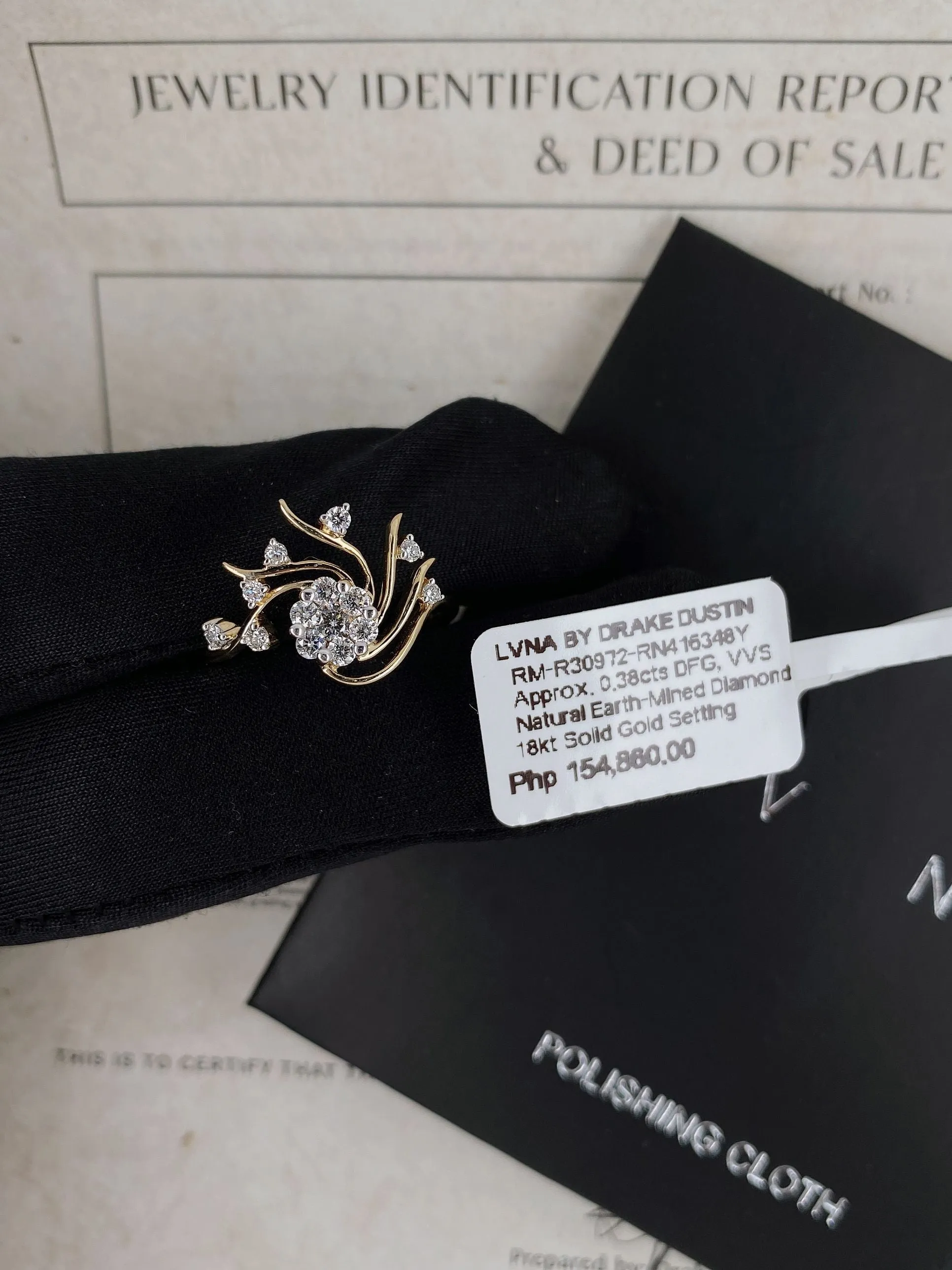 #LVNA2024 | Golden Statement Diamond Ring 18kt