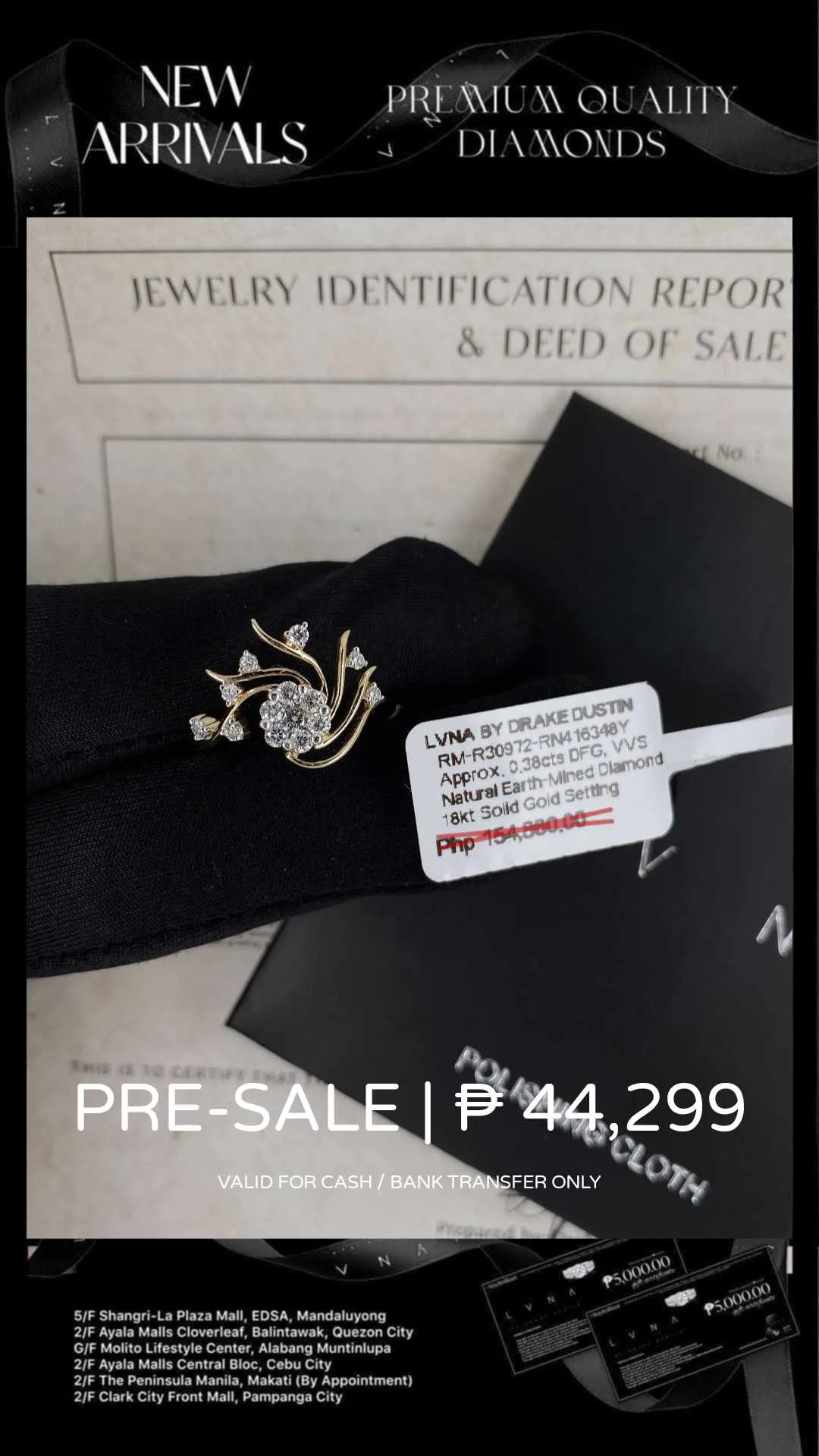 #LVNA2024 | Golden Statement Diamond Ring 18kt