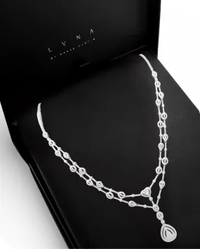 #LVNA2024 |  Grand Cluster Shape Diamond Necklace 18kt