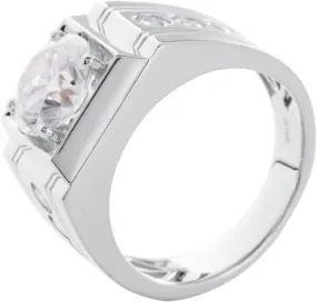 Mens Wedding Band, Silver Wedding Bands for Women 3CT White Round Moissanite for Engagement Simple Wedding Ring Men Rings