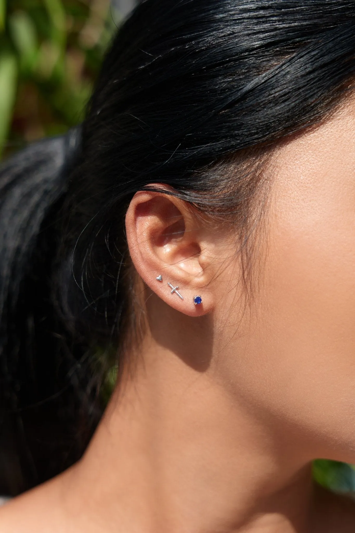 Micro Heart 2.0 Stud in Silver