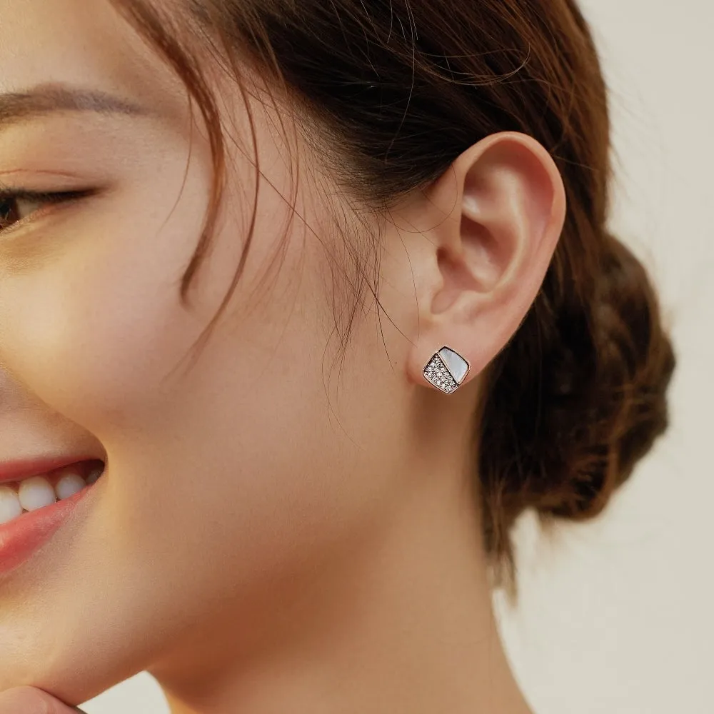 Mother of Pearl Stud Earrings