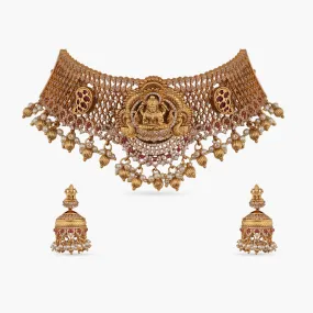 Mrinala Antique Nakshi Choker Set